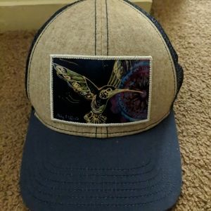 Art by Abby Paffrath Trucker Hat Hummingbird Patch